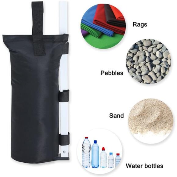Weights Set of 4-120LBS Sand Bags for Pop up Tent, Weight Bags - Picture 4 of 14
